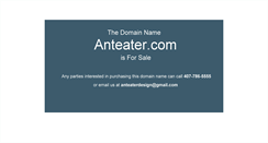 Desktop Screenshot of anteater.com