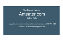 Tablet Screenshot of anteater.com